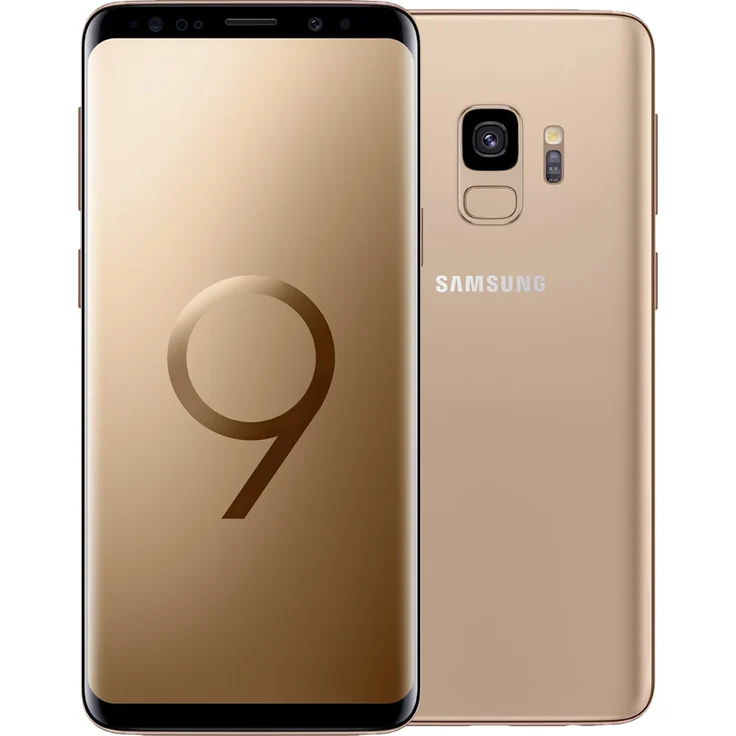 Samsung Galaxy S9 Smartphone 14,73cm (5,8 Zoll) Super AMOLED-Display, 64GB interner Speicher, 4GB RAM, Dual-SIM, Android, Sunrise Gold – Bild 1