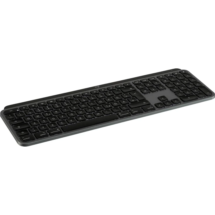 Logitech MX Keys für Mac - Tastatur - hinterleuchtet - Bluetooth, 2.4 GHz - QWERTZ - Deutsch - Space-grau (920-009553) – Bild 3