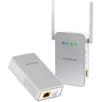 Netgear PLW1000 PowerLINE Set (1x Adapter AC-WLAN Access Point und 1x Adapter GB-LAN-Port, Geschwindigkeit bis zu 1000 MBit-s, WiFi PowerLAN Set für Internet über die Steckdose)