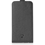 Nedis sehr weiches Klappetui, geeignet für Apple iPhone X/XS, schwarz