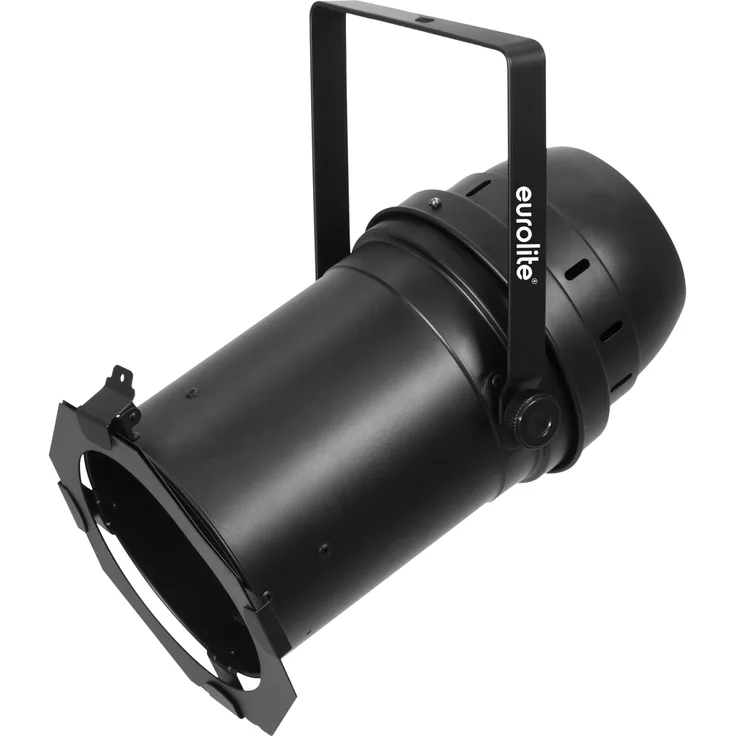 Eurolite LED PAR-64 COB 3000K 100W mit Zoom- und Dimmerfrequenz-Funktion schwarz | PAR-Scheinwerfer mit warmweißer 100-Watt-COB-LED für Videoproduktionen