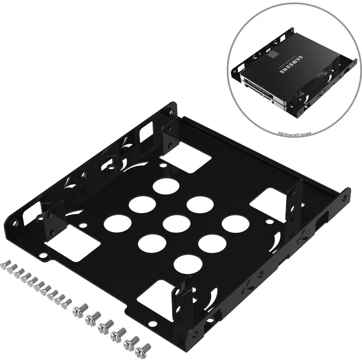 Sabrent Festplatten-Zubehör Rahmen - 2.5 (6.35cm) zu 3.5 Zoll (8.89cm) internen Festplatte Montage -Kit (BK-HDDH)