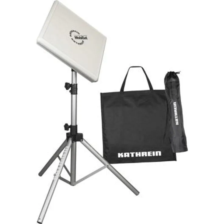 Kathrein HDS 166 Antennen-Set (Flachantenne BAS 66 mit Stativ, Gelenk, Kabel u. Tasche)