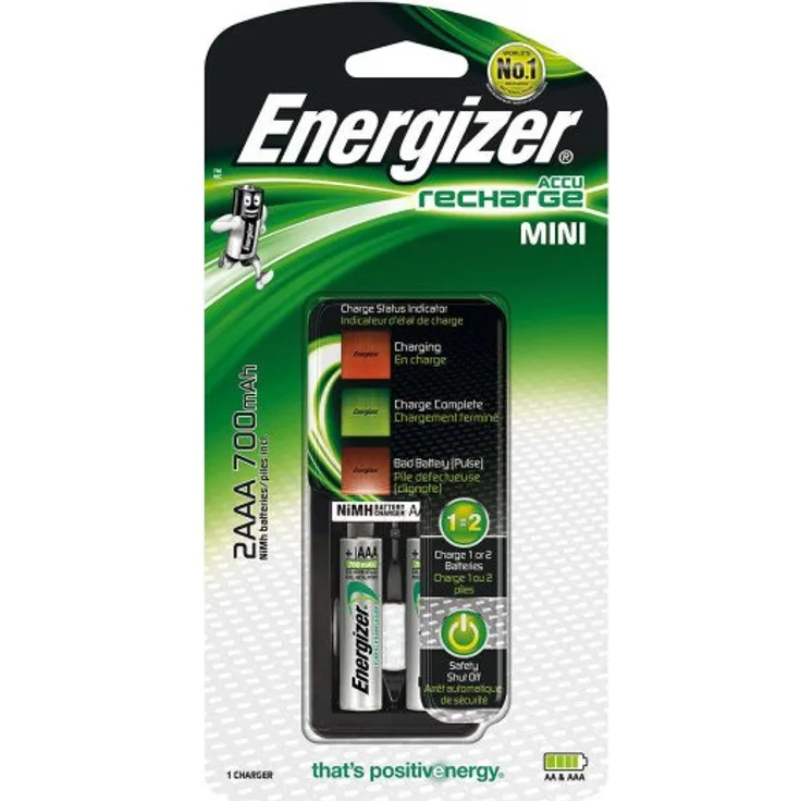 Energizer E300701400 Akku-Ladegerät, 700mAh, 1 Stück schwarz
