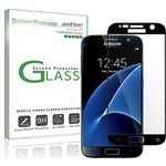 Galaxy S7 Displayschutzfolie, amFilm Vollständige Abdeckung Panzerglas (Gehärtetem Glas) Schutzfolie für Samsung Galaxy S7 (1 Stück, Schwarz)