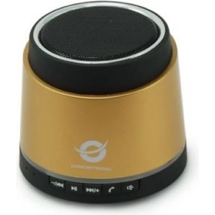 Conceptronic Bluetooth 3.0 Speaker Bluetooth-Lautsprecher mit Subwoofer, gold