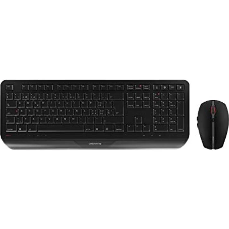 CHERRY GENTIX DESKTOP - Tastatur-und-Maus-Set - kabellos - 2.4 GHz - Deutsch QWERTZ - Schwarz (JD-7000DE-2) – Bild 1