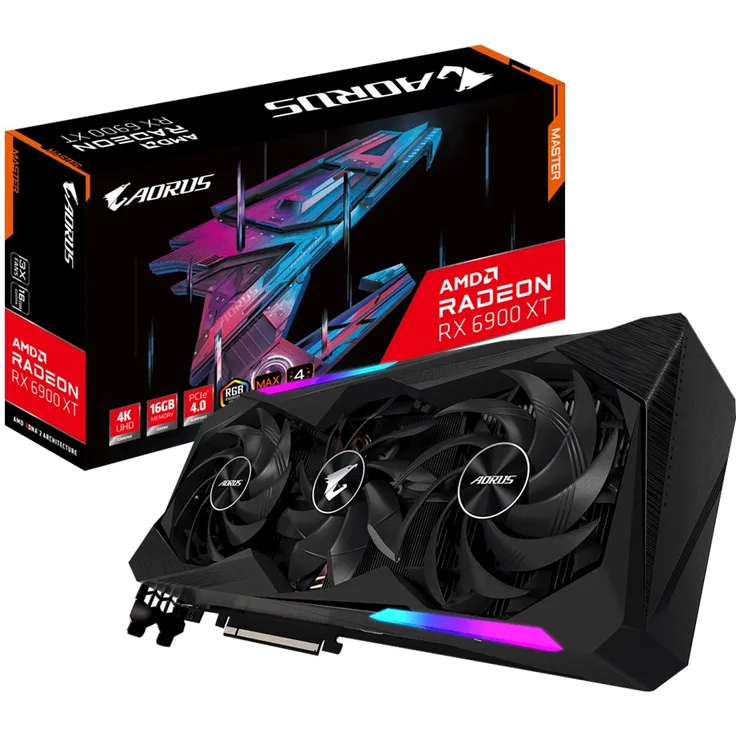 Gigabyte GV-R69XTAORUS M-16GD Grafikkarte AMD Radeon RX 6900 XT 16 GB GDDR6 (GV-R69XTAORUS M-16GD)