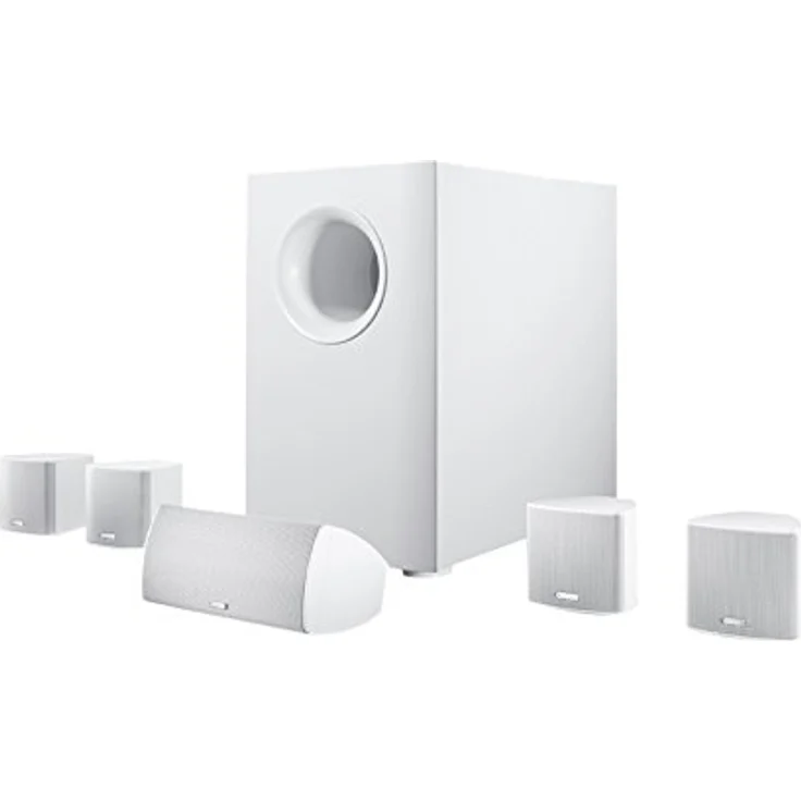 Canton Movie 95 5.1-Surround-Sound-System, 620 Watt (RMS), weiß – Bild 1