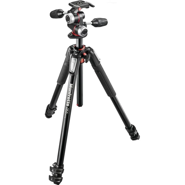 Manfrotto Stativ aus Aluminium, 3 Segmente, mit XPRO-Kugelkopf und 200PL-Platte – Bild 1