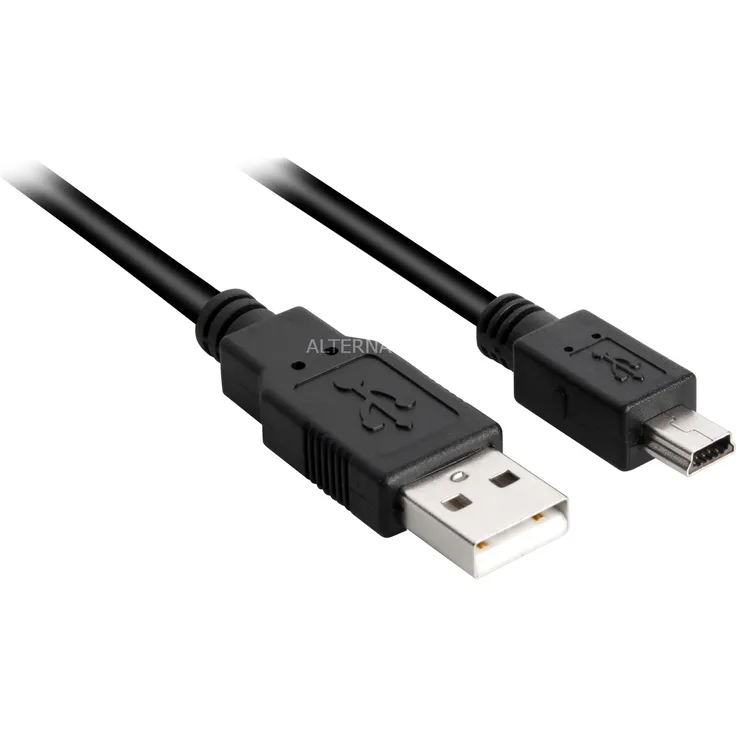 Sharkoon Kabel USB 2.0 A/ USB Mini-B, schwarz