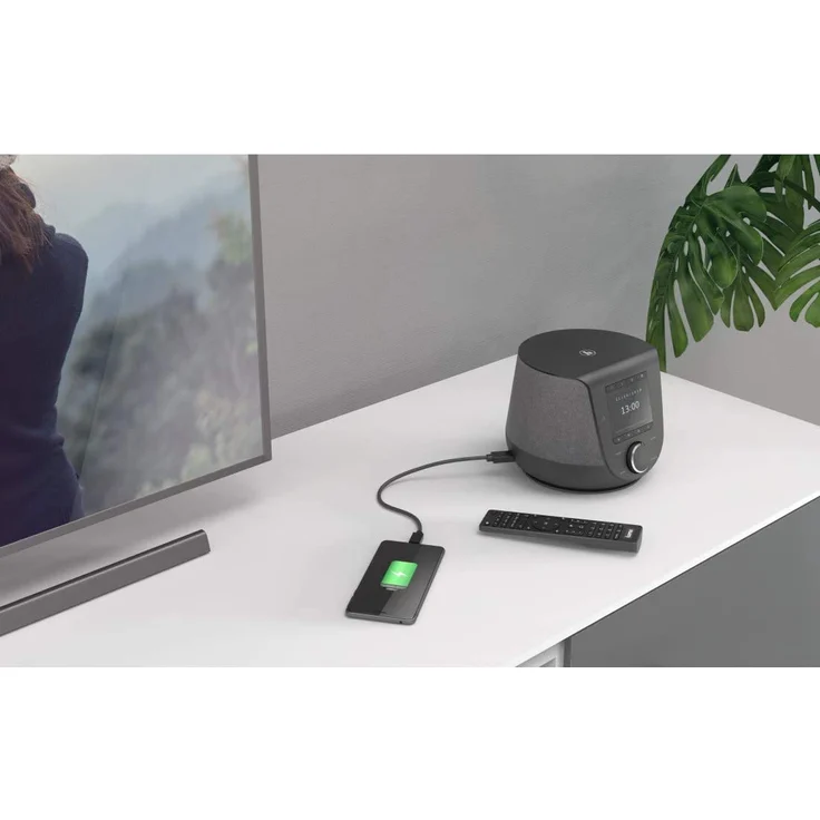 Hama DIR3200SBT Mini Radiowecker mit Bluetooth, WLAN, TFT-Display, grau – Bild 6