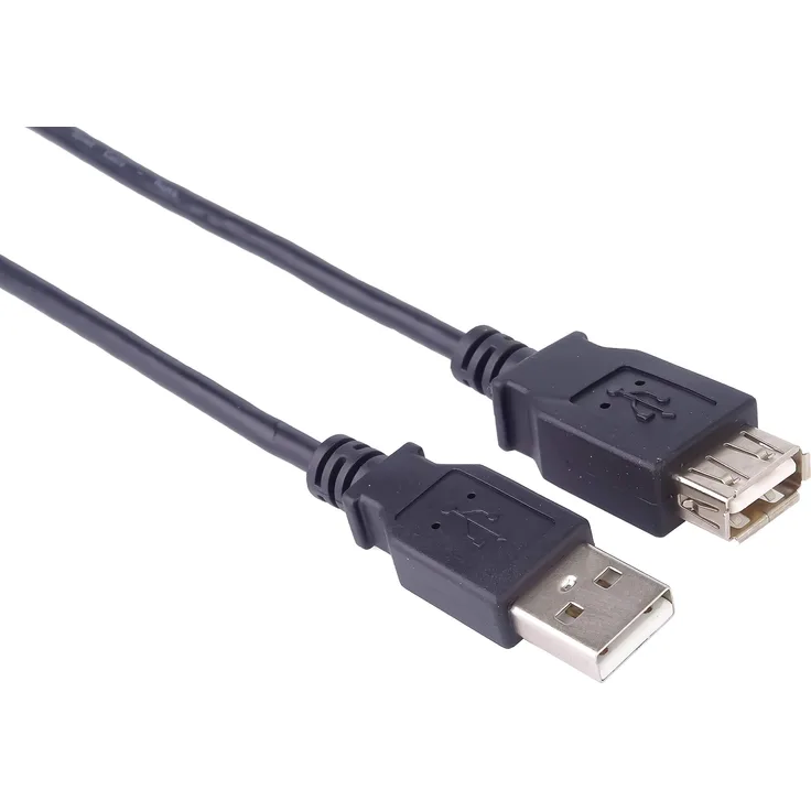 PremiumCord USB 2.0 Verlängerungskabel 5m, Datenkabel HighSpeed bis zu 480Mbit-s, Ladekabel, USB 2.0 Typ A Buchse auf Stecker, 2x geschirmt, Farbe schwarz, Länge 5m, kupaa5bk