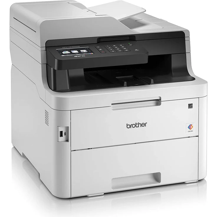 Brother MFC-L3750CDW (4-in-1) Multifunktionsdrucker - (LED) Farbe, Druckgeschwindigkeit: 24 s/w, 24 Farbe, Auflösung: 2400 x 600, LAN, WLAN, AirPrint, Cloud Print (MFCL3750CDWG1) – Bild 2