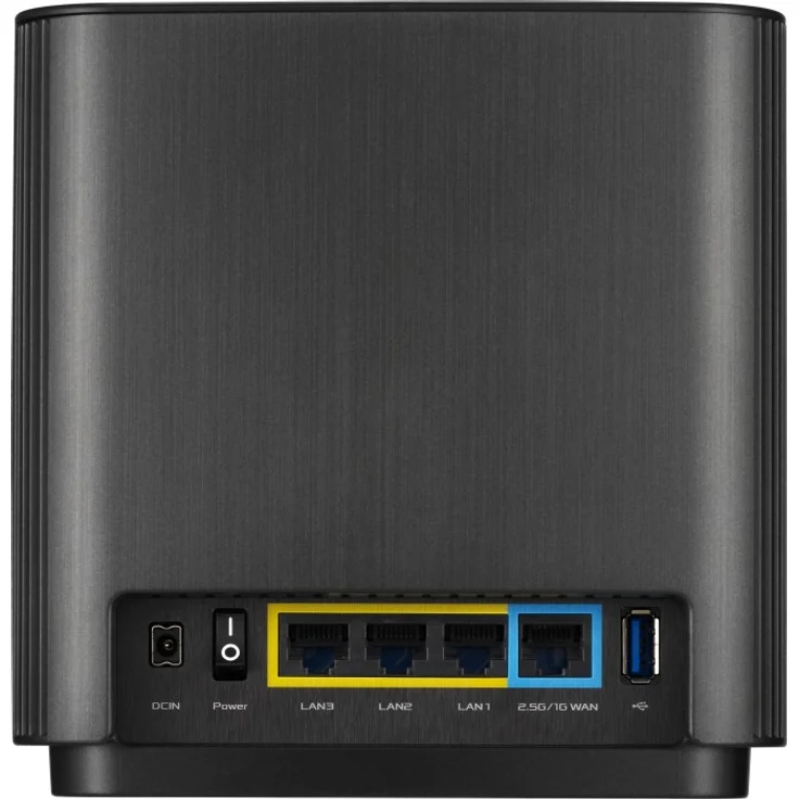 ASUS Ai Mesh AX-WLAN System ZenWiFi XT8 (2in1 Mesh Zugangspunkte-Set, AX6600 WiFi 6 Mesh-Backbone und Client-Verbindung, 3x Gigabit LAN, 2.5G WAN, App Steuerung, Roaming, AiProtection) schwarz – Bild 4