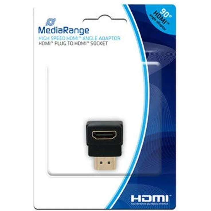 MediaRange MRCS166 HDMI High Speed Winkeladapter, 90 Grad schwarz