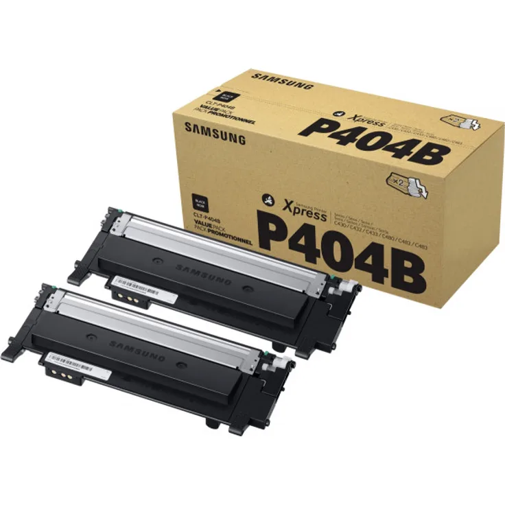 Samsung CLT-P404B Multipack (2x schwarz) Original Toner + Cashback - Preisvergleich