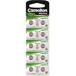 Camelion AG13-BP10 Alkaline Knopfzellen ohne Quecksilber AG13-LR44-LR1154-357, 1,5 Volt, 10er-Pack