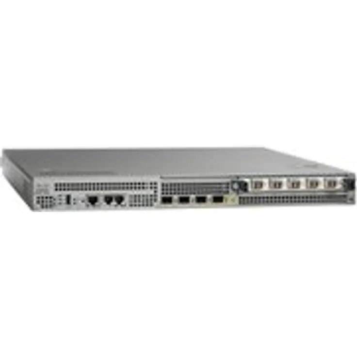Cisco ASR 1001 - Router - an Rack montierbar - mit Cisco ASR 1000 Series Embedded Services-Prozessor, 5 Gbit/s