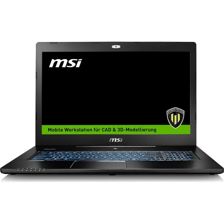 MSI Workstation WS72-6QI161FD - Business-Laptop 17,3 Zoll (43,9 cm) 4K Ultra HD, Intel Core i7-6700HQ, 16GB RAM, 1000GB HDD, NVIDIA Quadro M1000M, ohne Betriebssystem (001776-SKU1502) – Bild 1