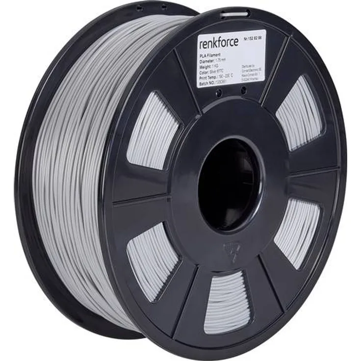 Renkforce RF-4511204 Filament PLA 1.75mm 1000g Silber 1St.