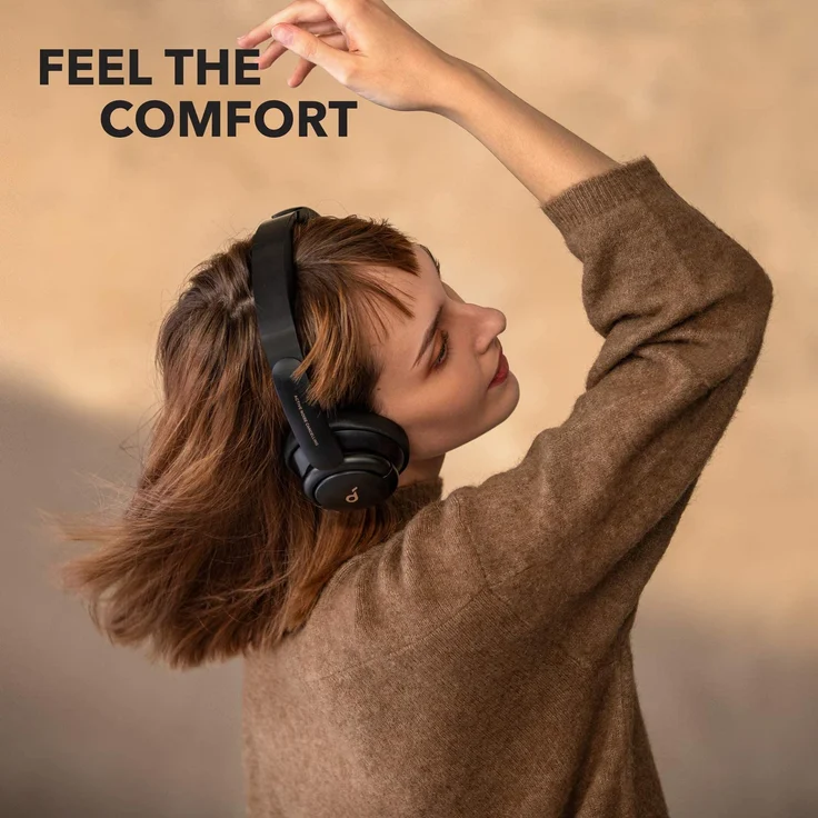 Anker Soundcore Life Q30 Over-Ear-Kopfhörer mit Bluetooth, Mikrofon, Noise Cancelling, schwarz – Bild 6