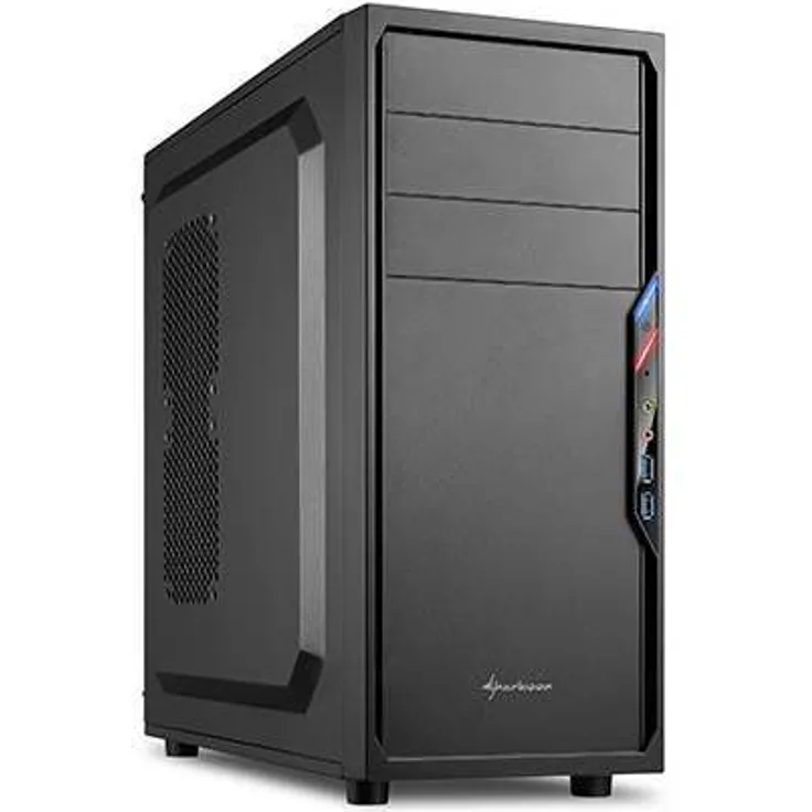 Sharkoon VS4-V PC-Gehäuse (2x USB 3.0, ATX) schwarz