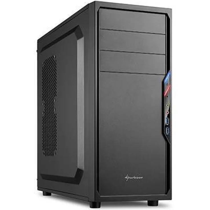 Sharkoon VS4-V PC-Gehäuse (2x USB 3.0, ATX) schwarz – Bild 1