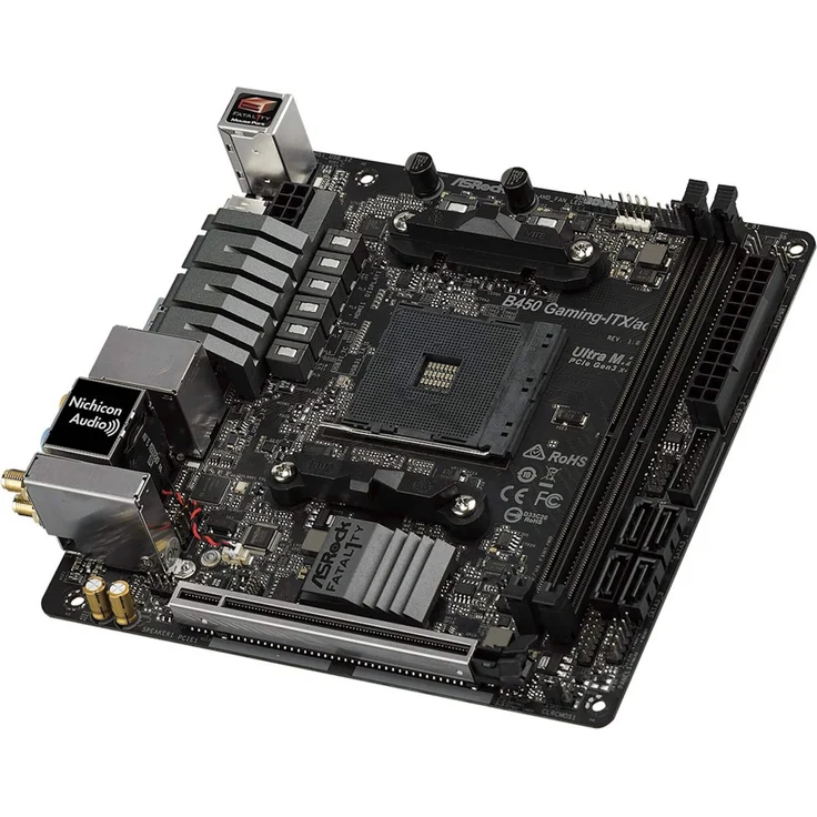 Asrock Fatal1ty B450 Gaming-ITX/ac - mini ATX, AMD B450, Sockel AM4, Dual-channel DDR4 (90-MXB870-A0UAYZ) – Bild 3