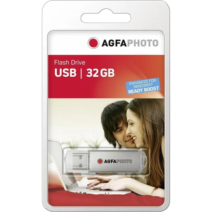 AgfaPhoto 32GB USB-Stick USB 2.0 silber