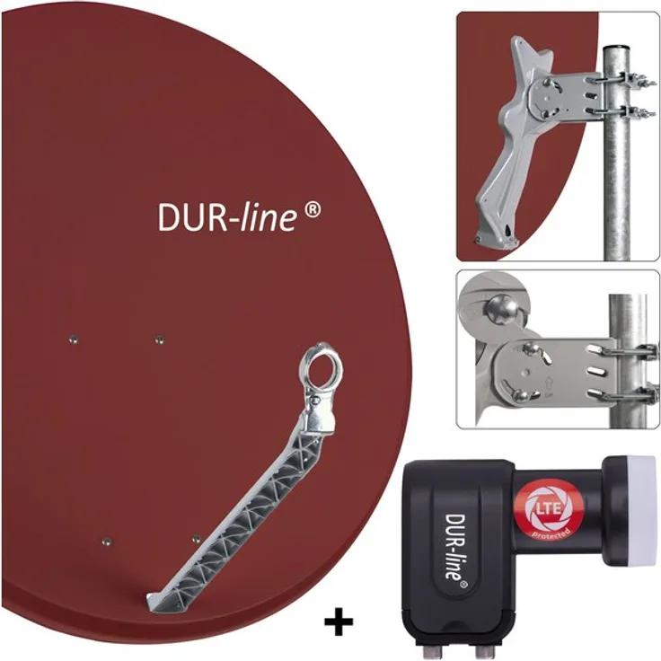 DUR-line Select 85/90 R + +Ultra Twin LNB - 2 Teilnehmer Set