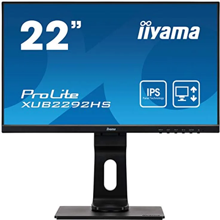 iiyama ProLite XUB2292HS-B1 - 21,5 Zoll, Full HD (1920 x 1080), IPS-Panel, 75Hz, 4ms, 250cd/m²