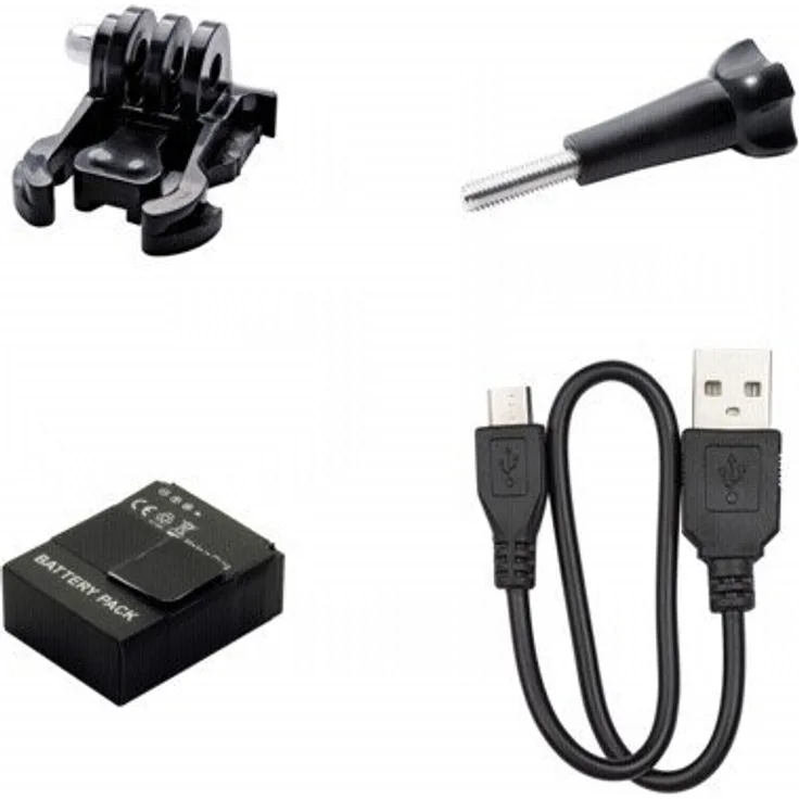 Bresser Action Camera LED Leuchte mit drei verschiedenen Leuchtstufen(High- Low- SOS), bis zu 30 m wasserdichtem Gehäuse für Tauchgänge und austauschbarem Akku, schwarz