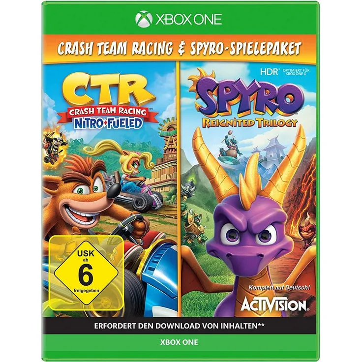 Spyro: Reignited Trilogy + Crash Team Racing - Nitro-Fueled (Spiele-Bundle) (Xbox One)