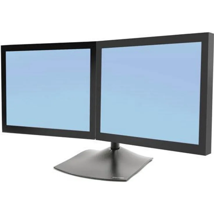 Ergotron Konfi. Zwei Monitore vertikal