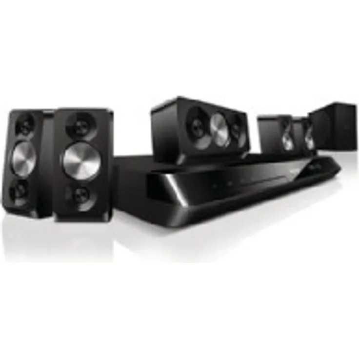Philips HTS5563/12 5.1-Surround-Sound-System, 1000 Watt (RMS), schwarz
