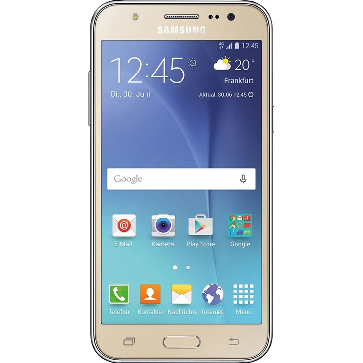 Samsung Galaxy J5 Smartphone 12,7cm Pixel (5 Zoll) Super-AMOLED-Display, 8GB interner Speicher, 1,5GB RAM, Android, Gold – Bild 1