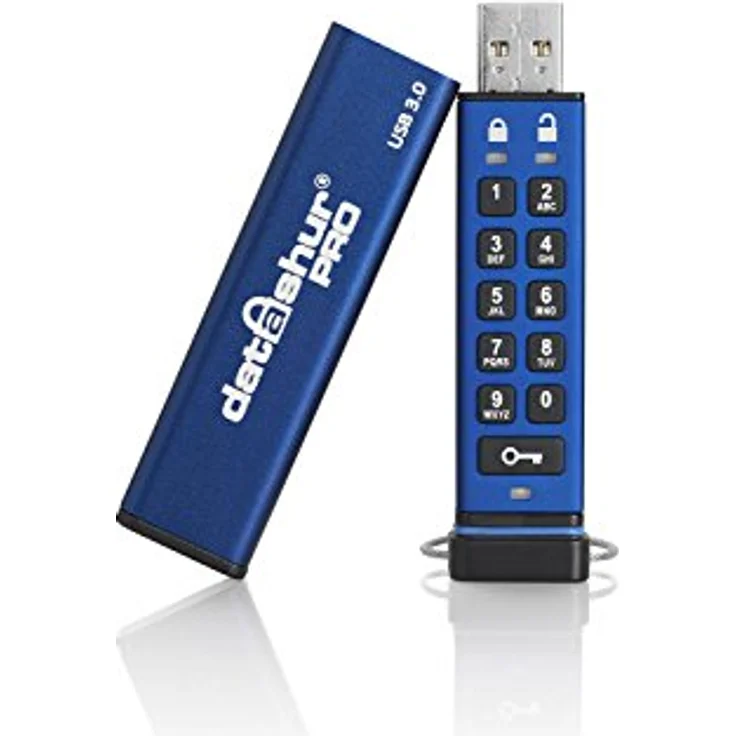 iStorage IS-FL-DA3-256-8 8GB datAshur PRO 256-bit USB 3.0 USB-Stick mit Hardwareverschlüsselung – Bild 2
