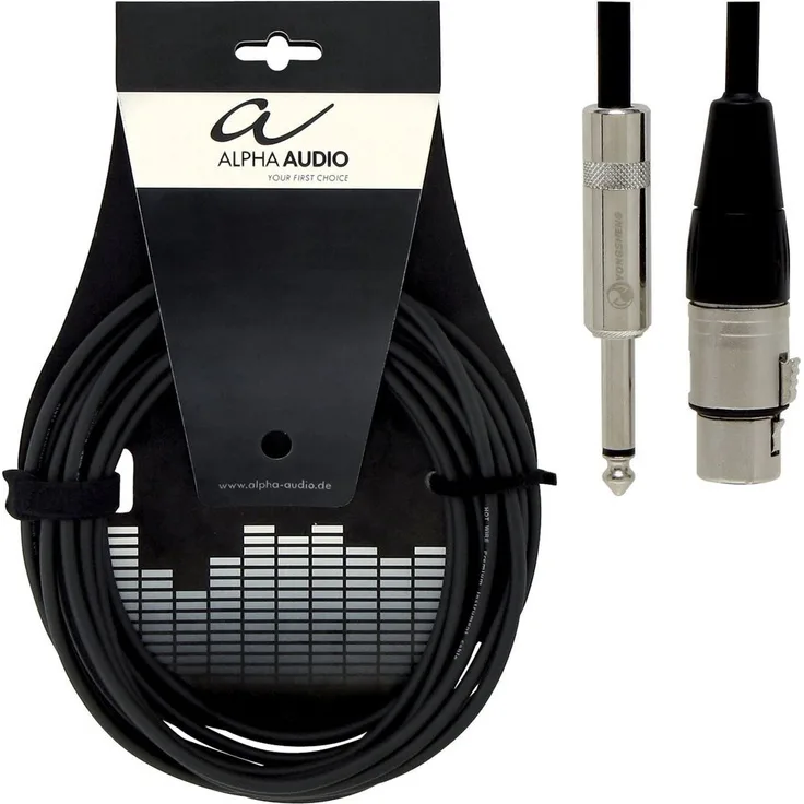 Alpha Audio 190575 Pro Line Mikrofonkabel (3 m, XLR-Klinke)