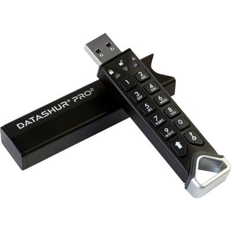 iStorage datAshur PRO2 32GB - USB 3.2 Sicheres verschlüsseltes Flash-Laufwerk – Bild 1