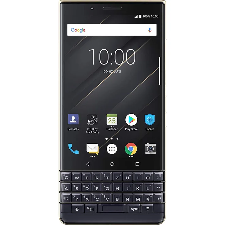 BlackBerry KEY2 LE Smartphone 11,43cm (4,5 Zoll) IPS-Display, 64GB interner Speicher, 4GB RAM, Dual-SIM, Champagne