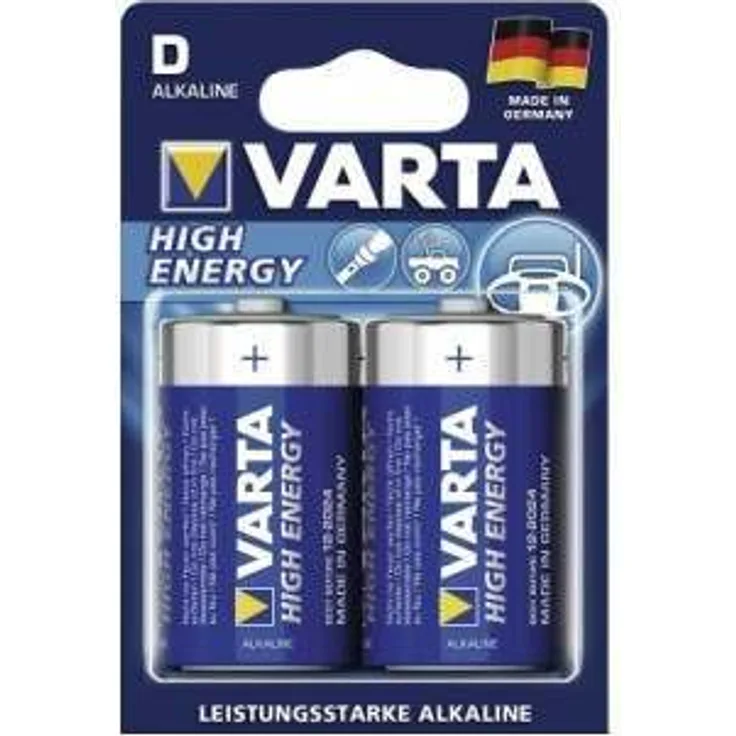 Varta 4920110412 Batterie High Energy - Mono-LR20-D, 1, 5 V