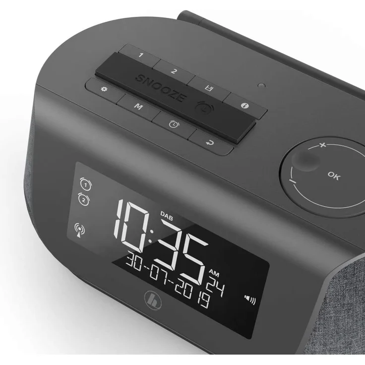 Hama DR36SBT 054895 Radiowecker mit Bluetooth, LCD-Display, grau – Bild 7