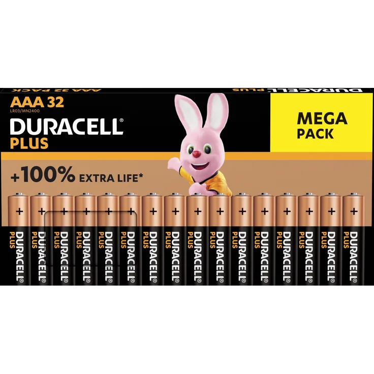 Duracell Plus-AAA BP32 Micro (AAA)-Batterie Alkali-Mangan 1.5V 32St.