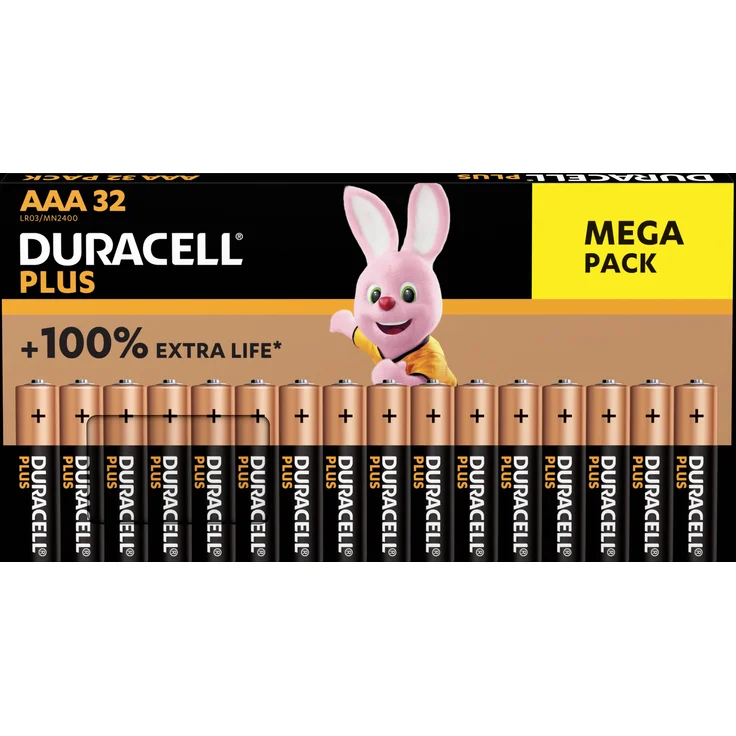 Duracell Plus-AAA BP32 Micro (AAA)-Batterie Alkali-Mangan 1.5V 32St. – Bild 1