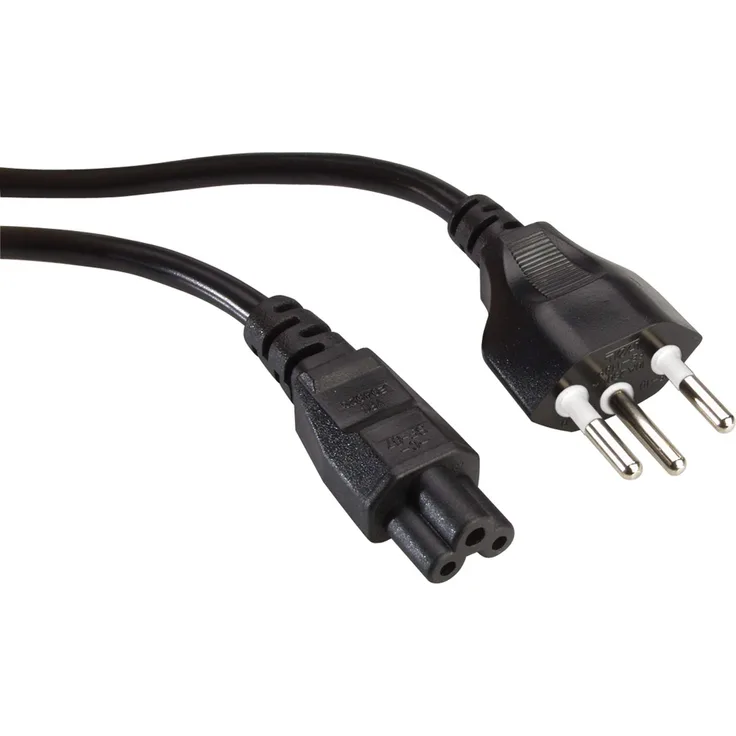 ROLINE 19072097 Netzkabel T12 auf C5, 3-polig, 1,8m schwarz