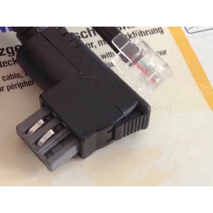 Skymaster ZAK TAEN-Stecker-RJ11 Anschlusskabel schwarz