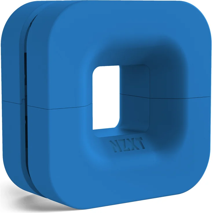 NZXT Puck - Kabelmanagement und Headset-Halterung - Kompakte Baugröße - Silikonmaterial - Kraftvoller Magnet für Montage am Gehäuse - Blau - Preisvergleich – Bild 1