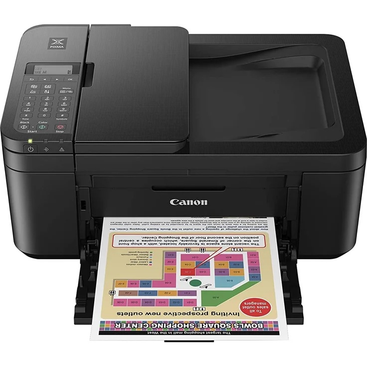 Canon PIXMA TR4550 (4-in-1) Multifunktionsdrucker - (Tintenstrahl) Farbe, Druckgeschwindigkeit: 8,8 s/w, 4,4 Farbe, Auflösung: 4800 x 1200, USB, WLAN, AirPrint, Wi-Fi Direct, Cloud Print (2984C009) – Bild 6