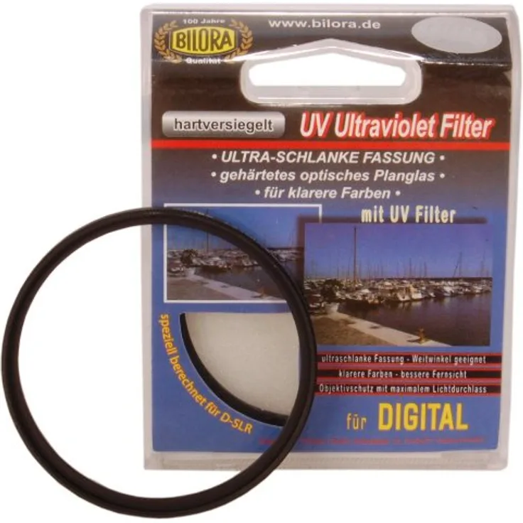Bilora 7010-46 UV-Filter, Low Profile, 46 mm schwarz